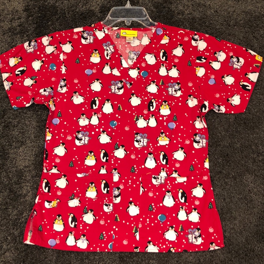 Scrub top, worn once.